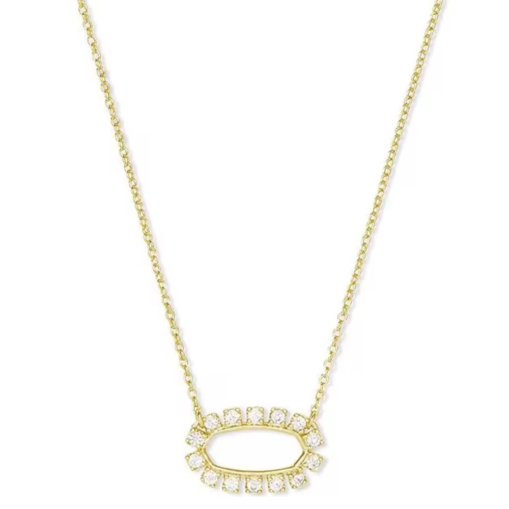 Kendra Scott Elisa Open Gold Necklace
